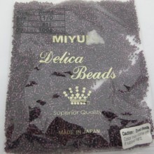 MIYUKI DELICA DYED SILVER LINED WINE 11/0 DB0611