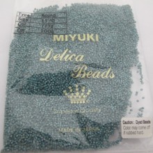 MIYUKI DELICA GALVANIZED MAT DARK AQUA 11/0 DB1172