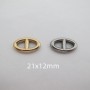 5 pcs coffee bean spacer 12x21mm stainless steel