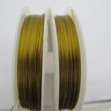 30mts Wire Cable 0.38mm 0.45mm gold plated