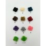 50 pcs Cabochons roses à coller 21x22mm en plastique