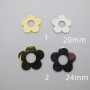 fleurs en Acier Inoxydable x10 pcs