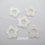 24 Pcs Perles Fleurs 20mm en nacre