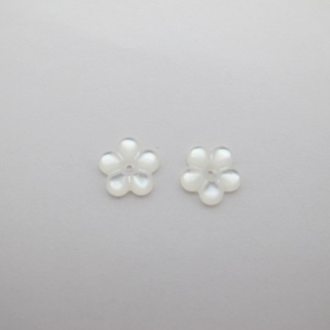 5 Pcs Perles Fleurs 11mm en nacre