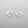 4 Pcs Perles coeur 11x12mm en nacre