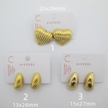 Boucles d'oreilles en acier inoxydable