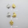 20 pcs Pendentifs fruits creuses En Acier Inoxydable