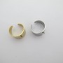 bague anneau en acier inox - 1pcs