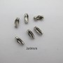 50pcs Embouts pour Chaîne bille 2.4mm en acier inoxydable