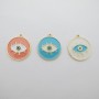 10 Pendants round eye 25x28mm