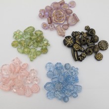 Mix acrylic beads -125gm