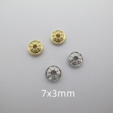 30 pcs Flat toupie beads 7x3mm