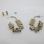 Boucles d'oreilles File de Tube en Acier Inoxydable