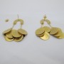 Boucles d'oreilles Multiples Disques en Acier Inoxydable