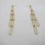 Boucles d'oreilles Chute de Chaîne de trombone en Acier Inoxydable