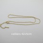 colliers grain de riz 2x3mm acier inoxydable