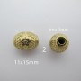 2 pcs Intercalaire perles acier inoxydable