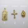 pendentif à breloques religieux en acier inoxydabl