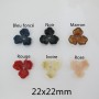 20 Pcs Pendentifs Acryliques En Pétale De Fleur 22x22mm