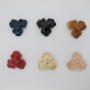 20 Pcs Pendentifs Acryliques En Pétale De Fleur 22x22mm