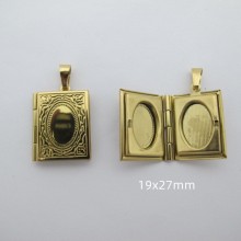 10 pcs Stainless Steel Picture Pendants