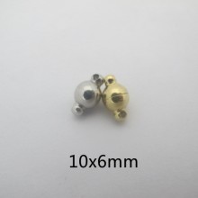 2 Pcs Fermoirs à Billes Magnétique en Acier Inoxydable