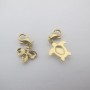 2 Pcs Charms Petit Animal en Acier Inoxydable