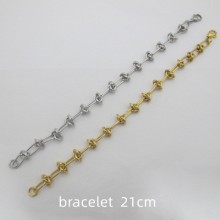 bracelet trombone noeud acier inoxydable