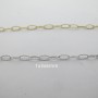 1 mts Textured oval stainless steel forçat chain