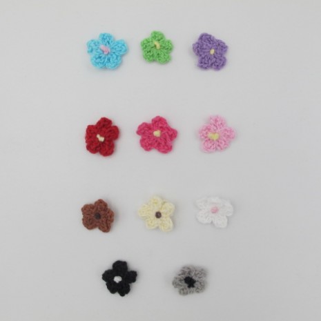 100 Pcs Small Fabric Flowers 15mm