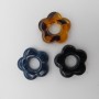 50 pcs Flower beads 20mm acrylic