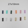 50 Pcs Acrylic Octagonal Tube Beads