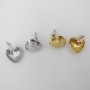 13x13mm stainless steel heart earrings