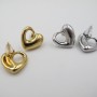 17x18 mm heart earrings in stainless steel