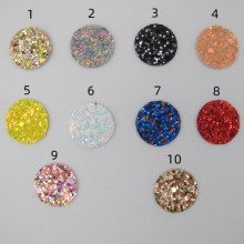 20 Cabochon leatherette 20mm