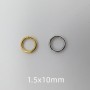 Open rings 1.5x10mm stainless steel