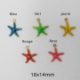 10 pcs Pendentif Etoile de Mer acier inoxydable