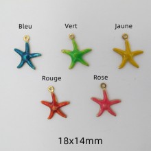 10 pcs Starfish Pendant stainless steel