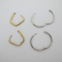10 pcs 3mm round stainless steel hoop earrings